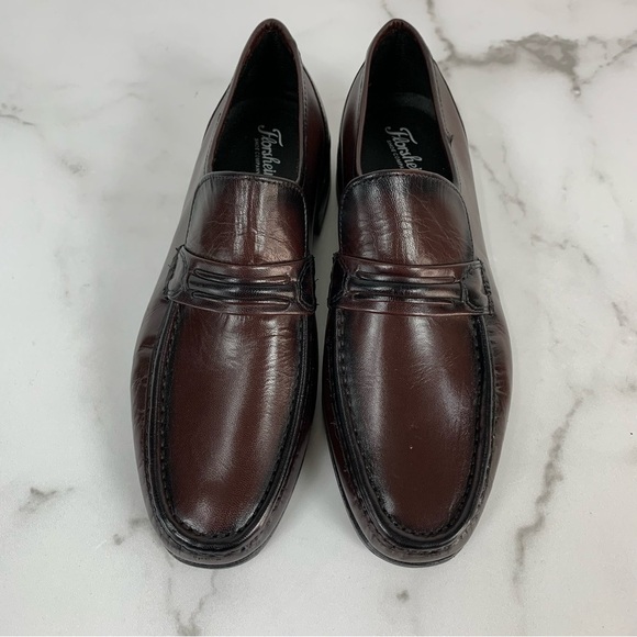 Florsheim Como Black Cherry Cavello Leather Slip-On Loafers main image 4